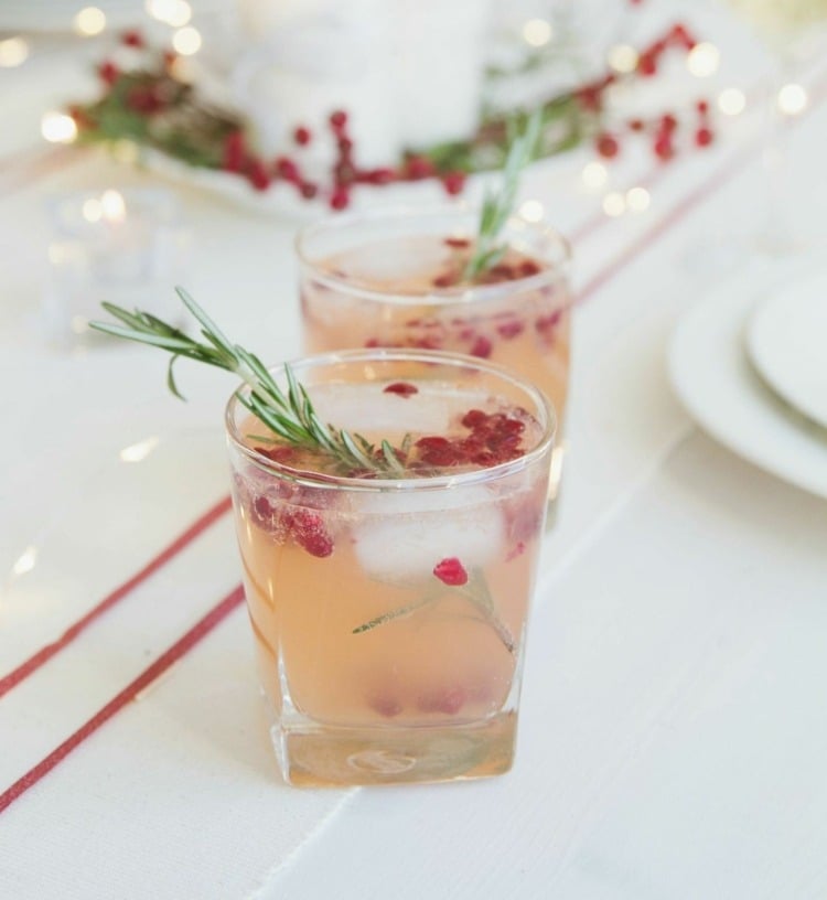 Weihnachtsbuffet Rezepte für Getränke - Punsch, Likör und Cocktails