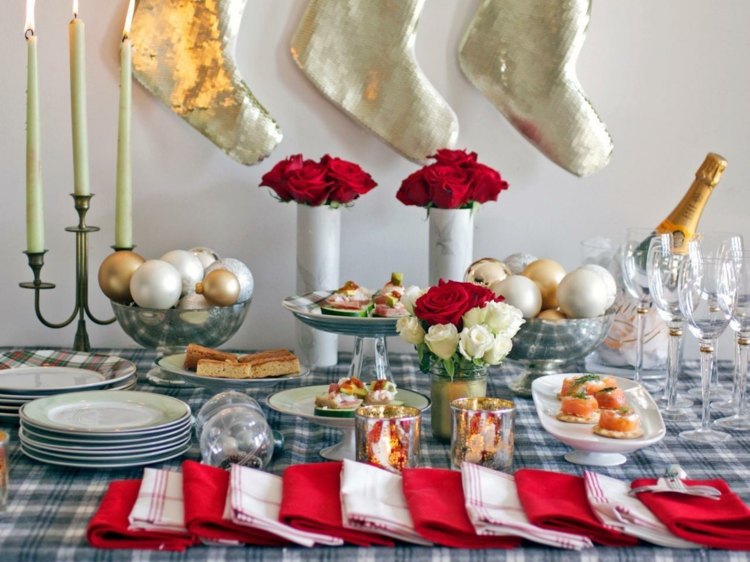 Weihnachtsbuffet Rezepte und Inspirationen für die Dekoration des Tischs