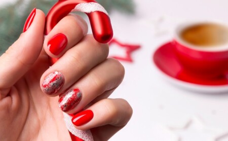 Weihnachtsnägel 2020 Nagelfolie Anwendung Weihnachten Nageldesign Anleitung