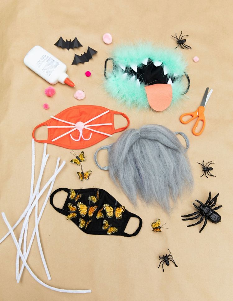Witzige Ideen für Masken zu Halloween und zum Fasching