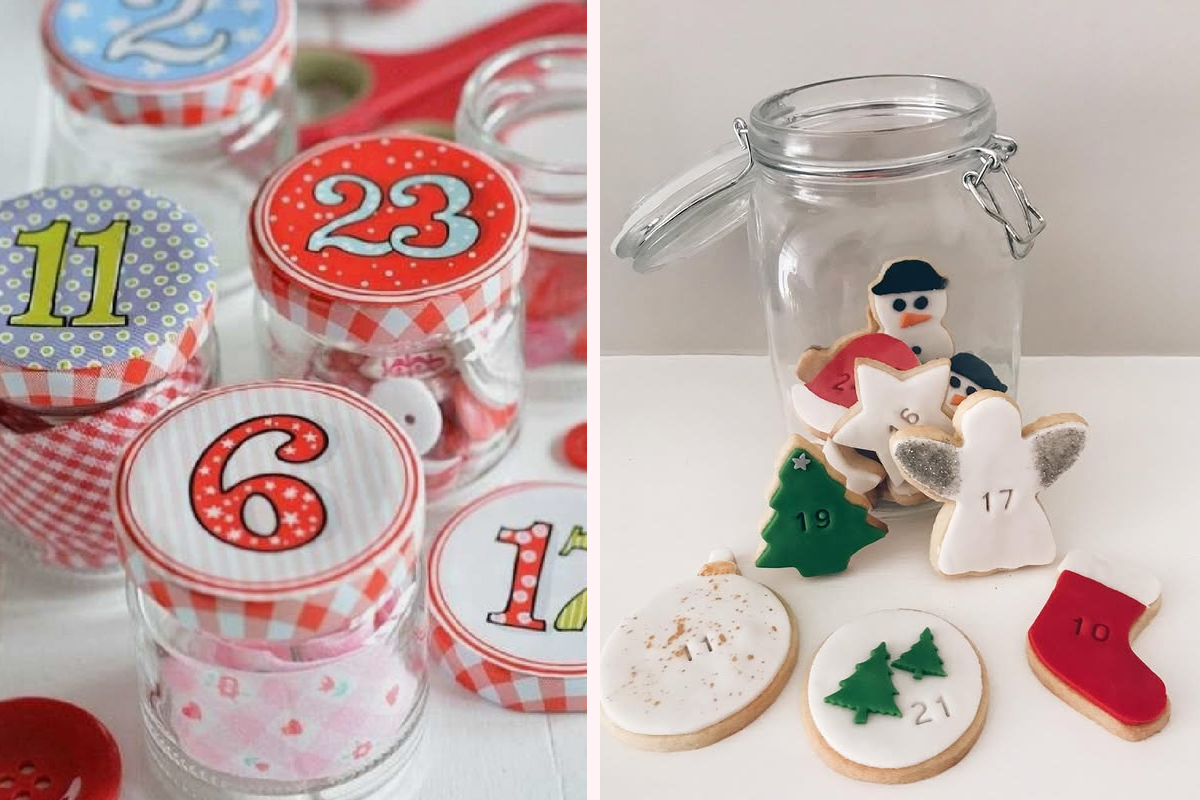 adventskalender im glas basteln
