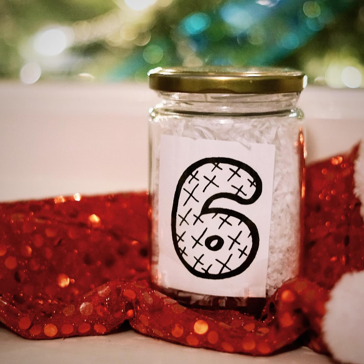 adventskalender im glas für weihnachten