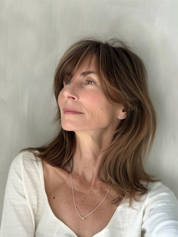 frisuren für niedrige stirn side bangs