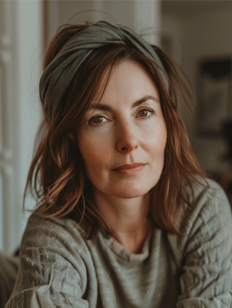 frisuren für niedrige stirn – modernes stirnband