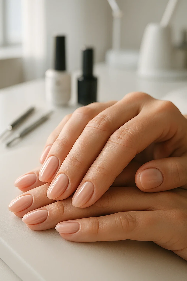 natur gelnägel kurz herbst 2025