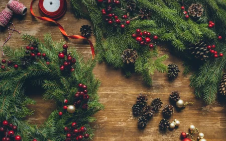 türschmuck für weihnachten selber machen