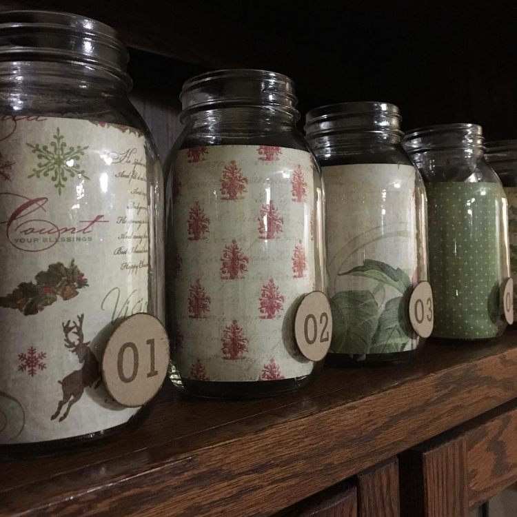 vintage adventskalender im glas