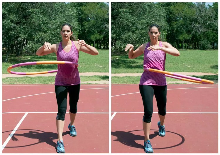 Abnehmen mit Hula Hoop Übungen