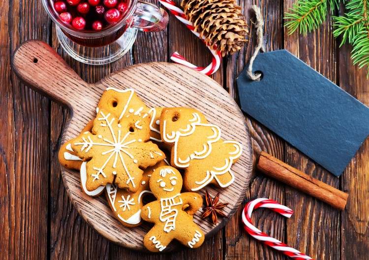 Gesunde Weihnachtsplätzchen Gingerbread Kekse kalorienarm
