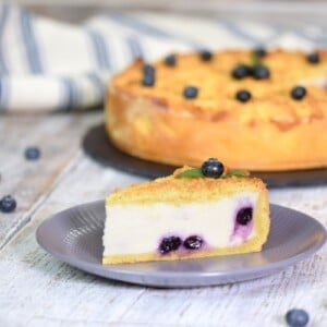 Protein Käsekuchen mit Boden Low Carb Blaubeerkuchen Rezept