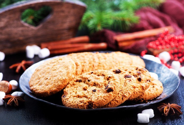 Schokokekse Rezept kalorienarm Gesunde Weihnachtsplätzchen