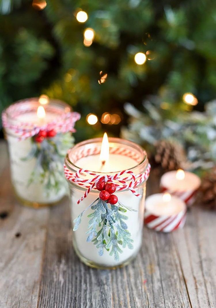 Selbstgemachte Kerzen als nachhaltiges Weihnachtsgeschenk