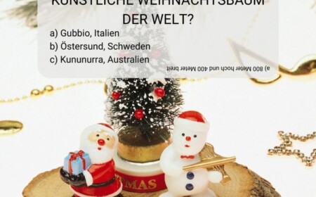 Spielenachmittag zur Weihnachtszeit - Wo steht der größte künstliche Weihnachtsbaum