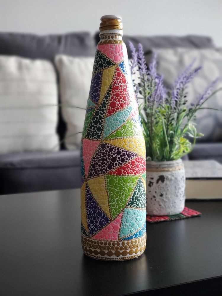 Trinkflaschen bemalen mit Mandala Mustern und Motiven