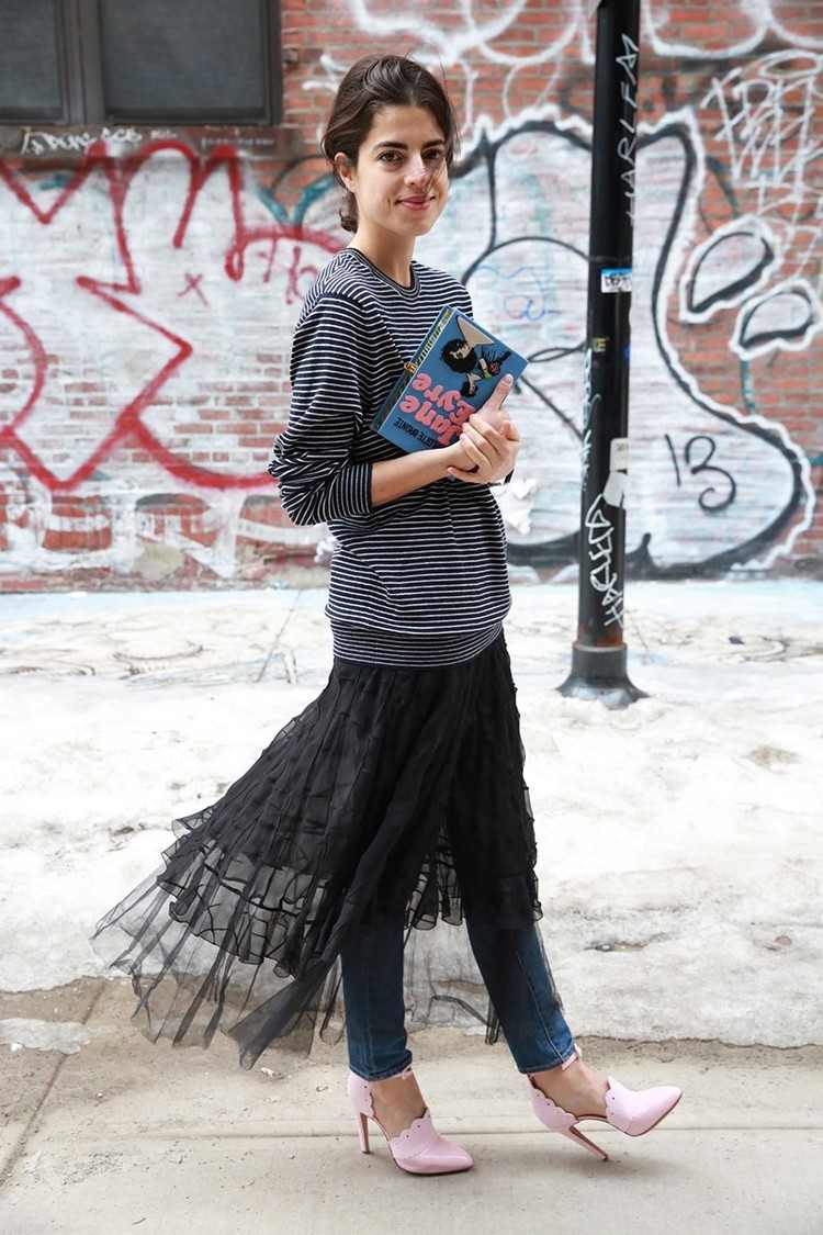 Tüllrock kombinieren Röcke Trends 2021 Winter Outfits Ideen