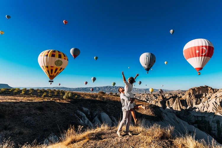 nachhaltig schenken Erlebnis Heißluftballon Fahrt