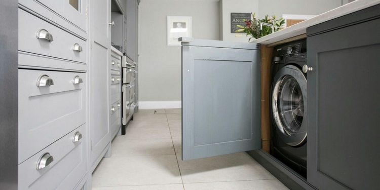waschmaschine in kücheninsel integriert