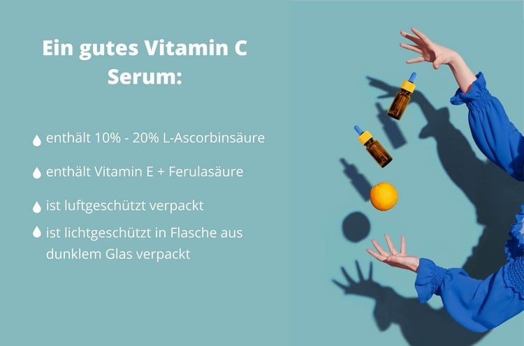 wie hochwertiges Vitamin C Serum erkennen Tipps