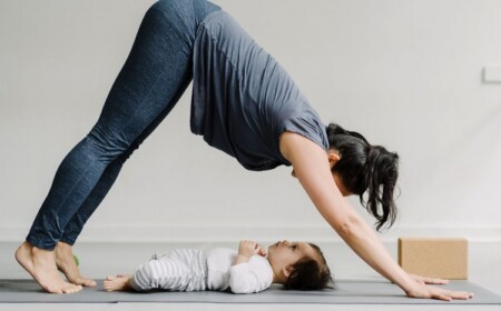 Abnehmen nach Schwangerschaft Übungen mit Baby