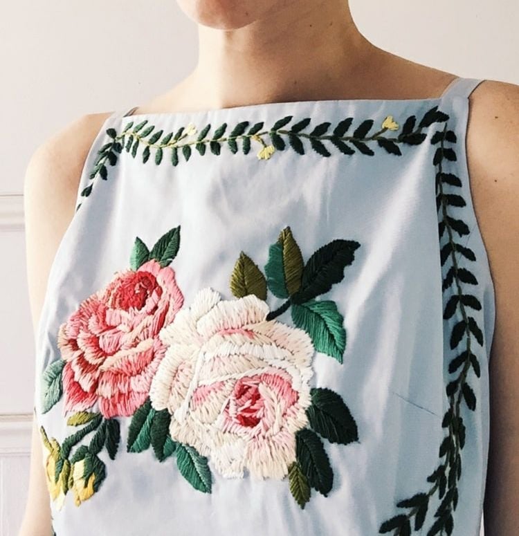 Blumen im Klein- und Großformat für trendige und schöne Stickereien auf Kleidung
