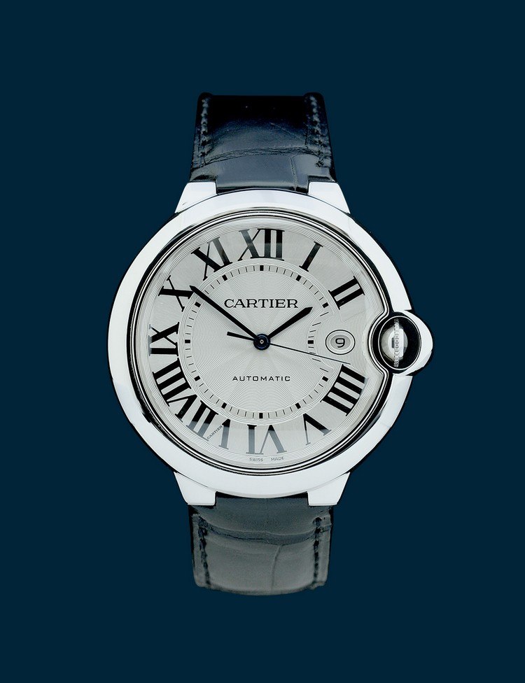 Cartier Luxus Herrenuhr mit Lederarmband Uhrentrends Männer
