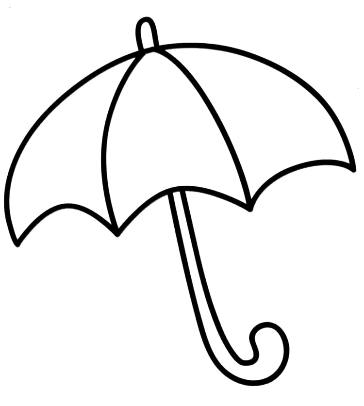 Holzspäne Deko selber machen mit Kleinkindern - Regenschirm ausfüllen