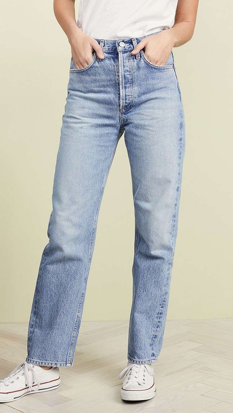 Jeans Klassiker Straight Leg in Hellblau