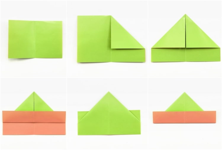 Origami Papierhut für Matrosen selber basteln