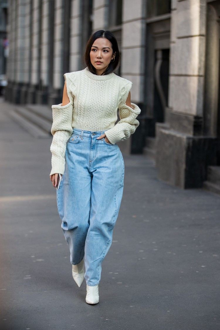 Oversized Outfit Modetrends 2021 Baggy Jeans kombinieren