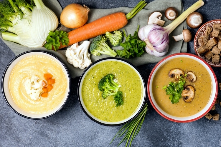 Pürierte Suppen bieten keine texturelle Vielfalt