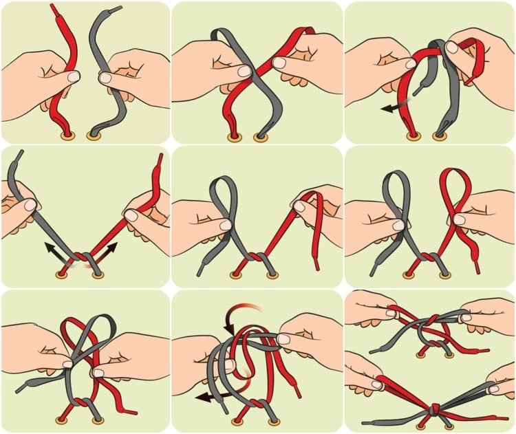 Schnürsenkel binden - Trick mit Hasenohren Methode für Kinder und Erwachsene