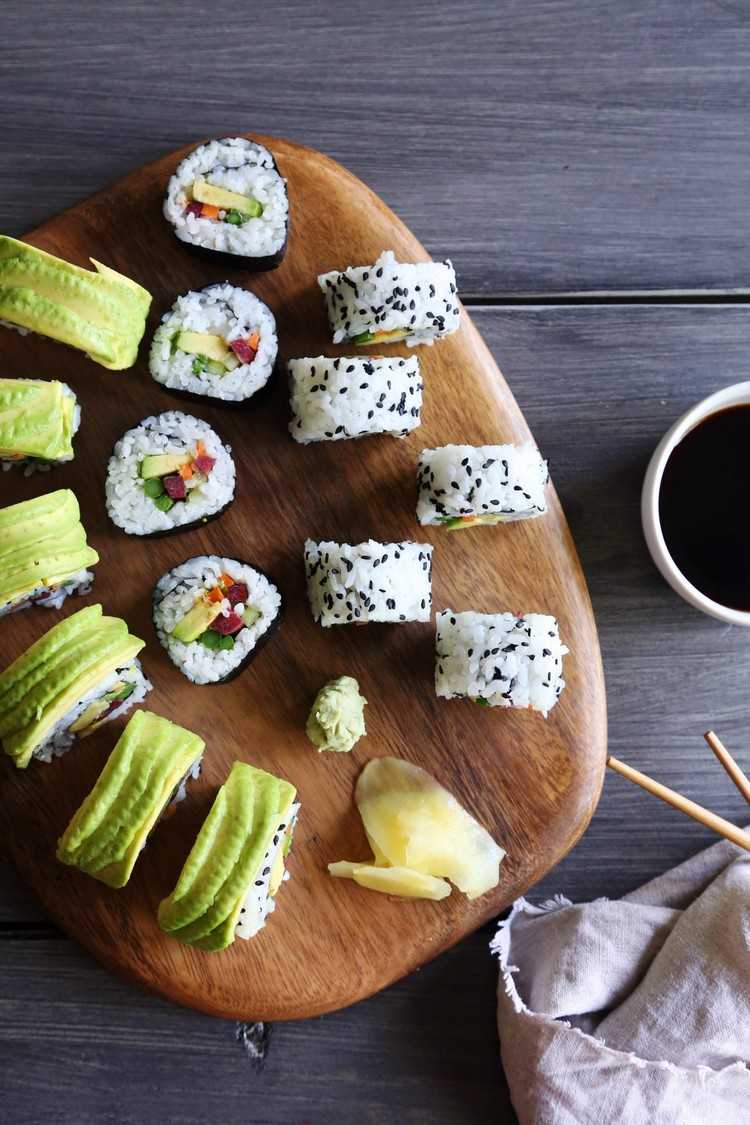 Veganes Sushi selber machen Rezepte