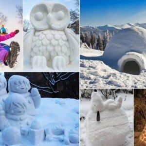 Was mit Schnee bauen - Spaßige Ideen für Kinder und Erwachsene