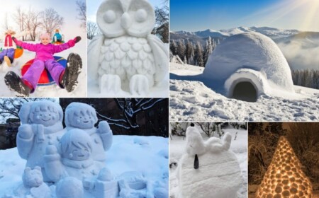 Was mit Schnee bauen - Spaßige Ideen für Kinder und Erwachsene