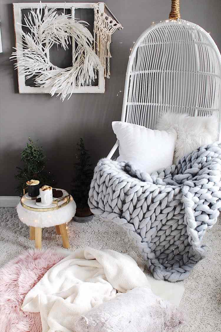 Wohnung winterlich dekorieren Ideen nach den Weihnachtsferien