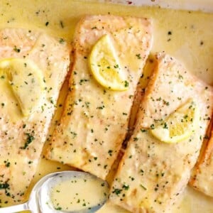 lachsfilet im backofen machen mit butter zitrone sauce