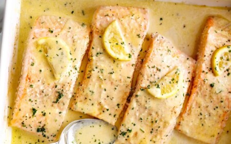 lachsfilet im backofen machen mit butter zitrone sauce