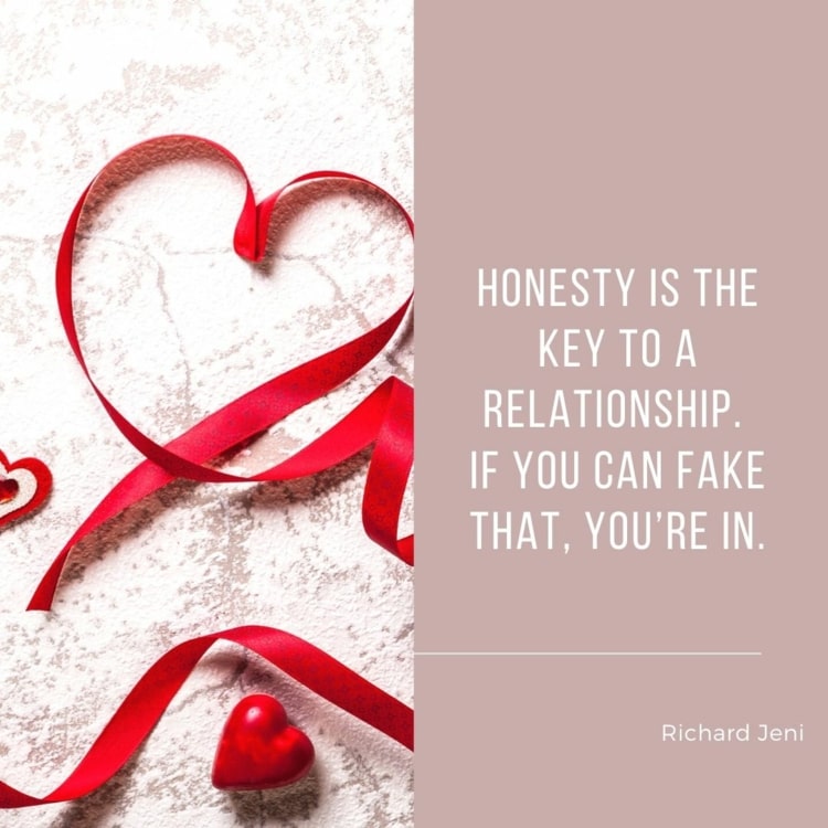 Ehrlichkeit ist der Schlüssel zu einer Beziehung - kannst du das fälschen, hast du sie