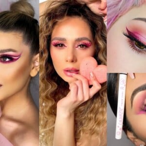 Pink Eyeliner Make-up Trends Frühjahr 2021 Augen Makeup Tipps