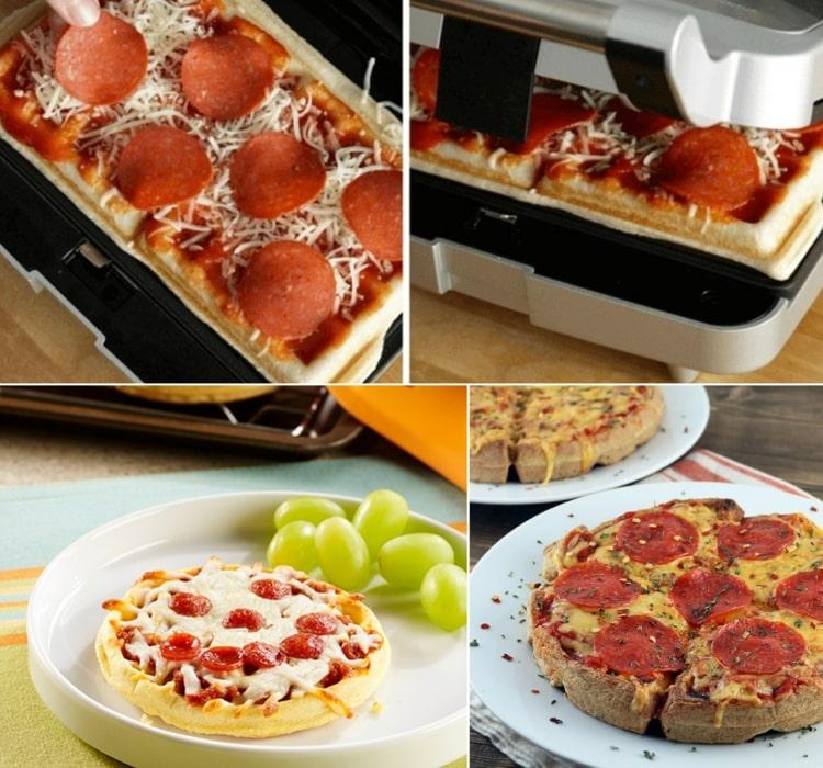 Pizza als Waffeleisen Rezepte - Einfache und schnelle Ideen