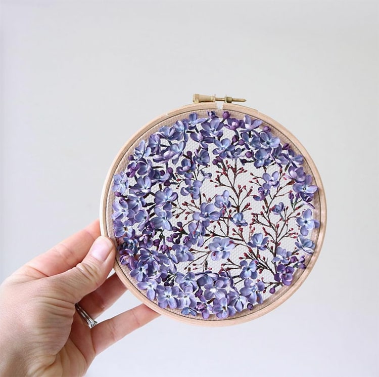 Romantische DIY Frühlingsdeko aus lila Flieder