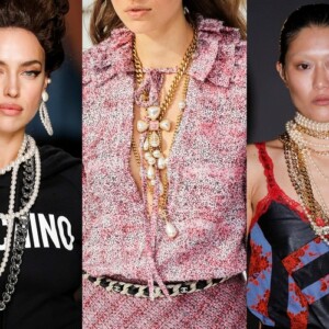 Schmuck Trends 2021 Perlen Halskette modern
