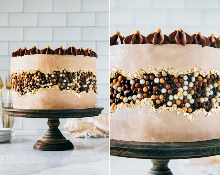 Schokoladiger Fault Line Cake selbst gemacht - Einfache Anleitung zum Dekorieren