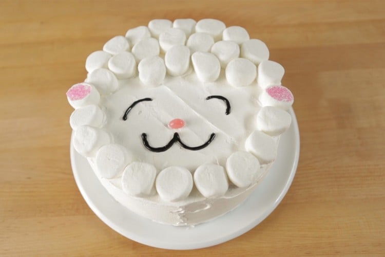 Tortendeko Kinder Marshmallows Geburtstagskuchen Lamm