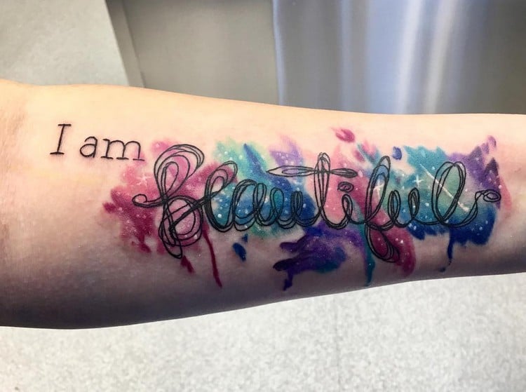 Unterarm Tattoos für Frauen Selbstliebe Tattoo