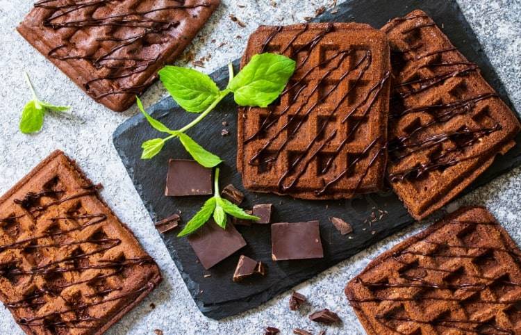 Waffeleisen Rezepte für Brownies - Leckerer Nachtisch mit Schokolade
