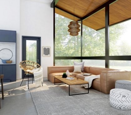 Wohnzimmer einrichten retro und modern kombinieren Möbel