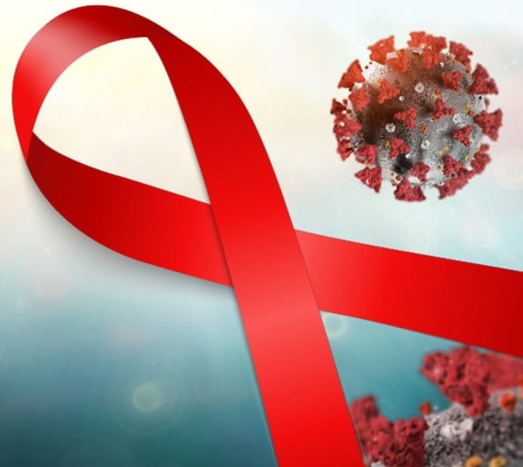 einen zusammenhang zwischen menschen mit hiv und coronavirus als erhöhtes risiko für infektion