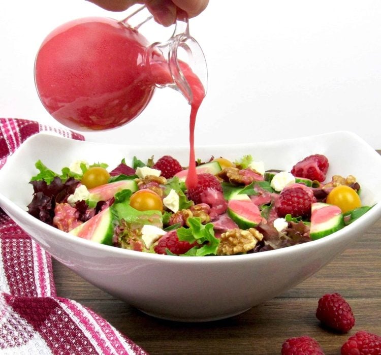 himbeer-vinaigrette für rucola salat