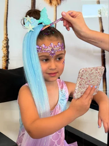 meerjungfrau schminken leicht für kinder